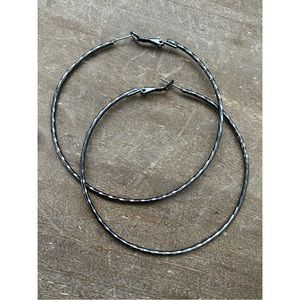 🪩3 for $15🪩 Black Hoop Earrings